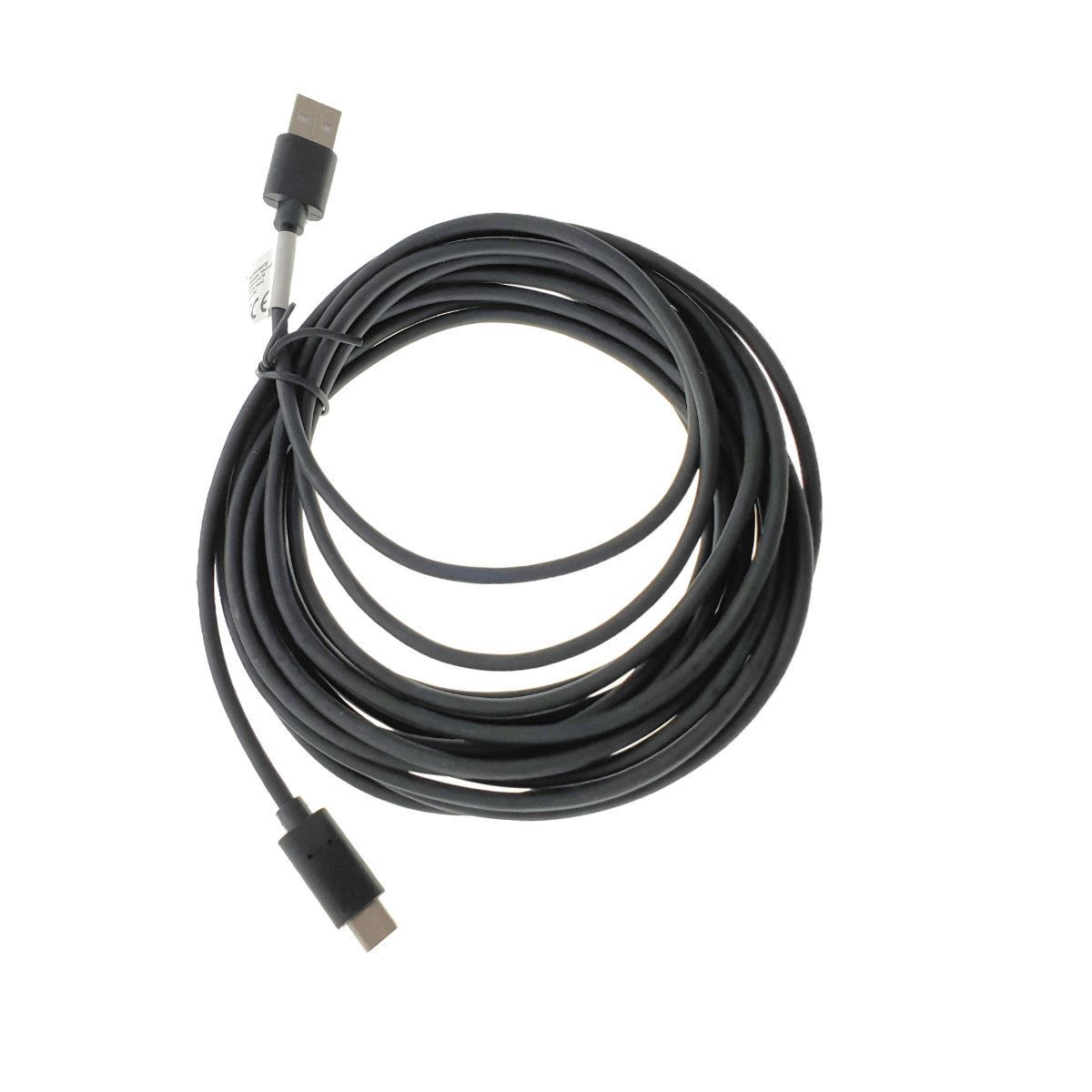 Cablu Lanberg USB 2.0 tata la USB tip C tata, 5 m, negru [5]