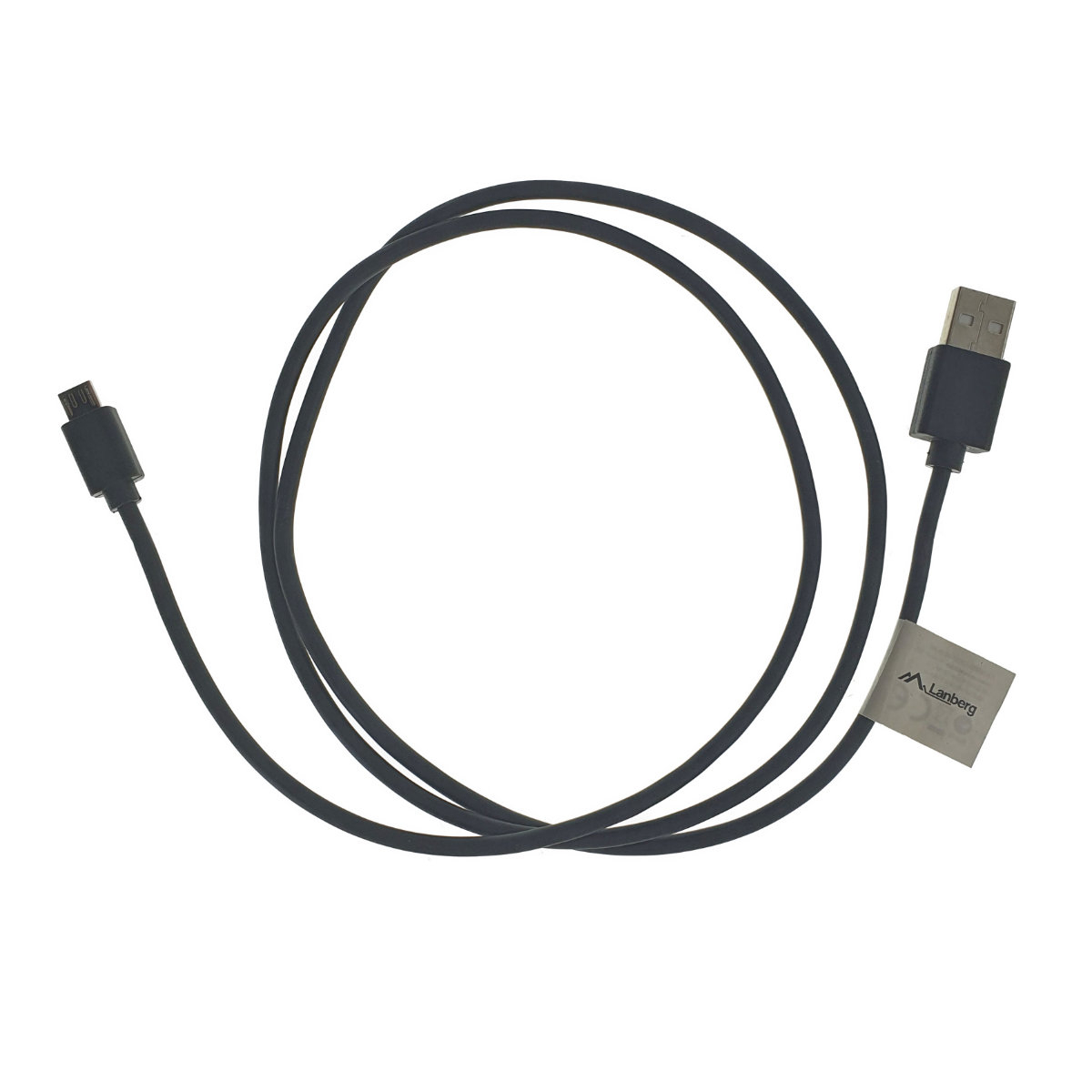 Cablu microUSB 2.0 tata la USB 2.0 tata, Lanberg 41635, QC 3.0, cupru, lungime 100cm, negru [13]