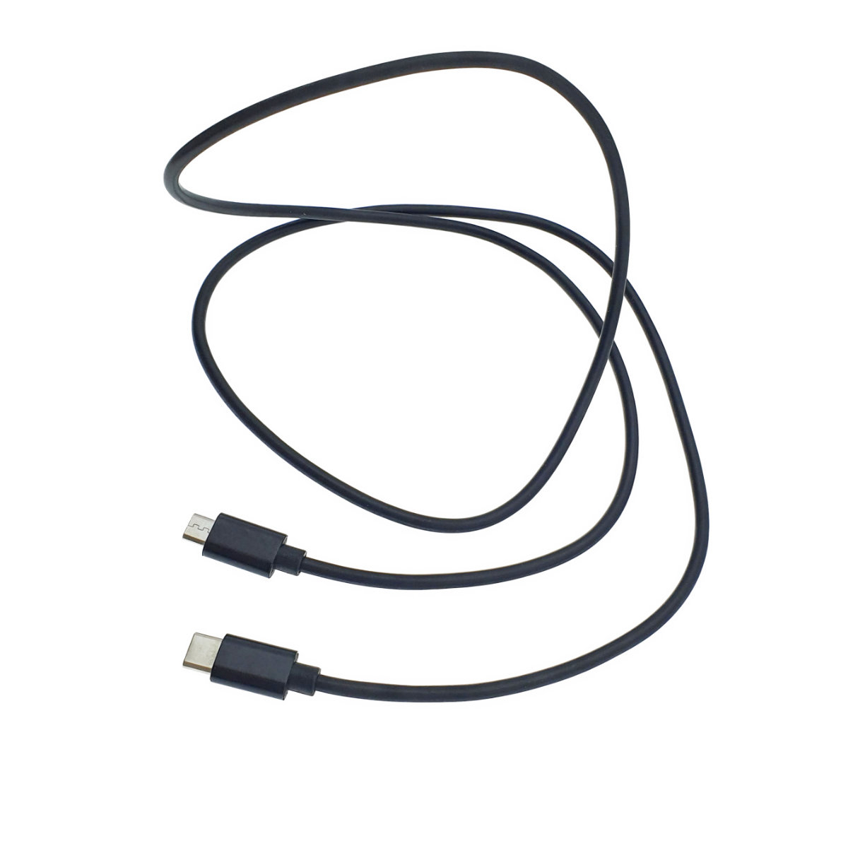 Cablu microUSB tata la USB tip C tata, 100 cm, Revolution 113, interfata USB 2.0, carcasa aluminiu, negru [1]