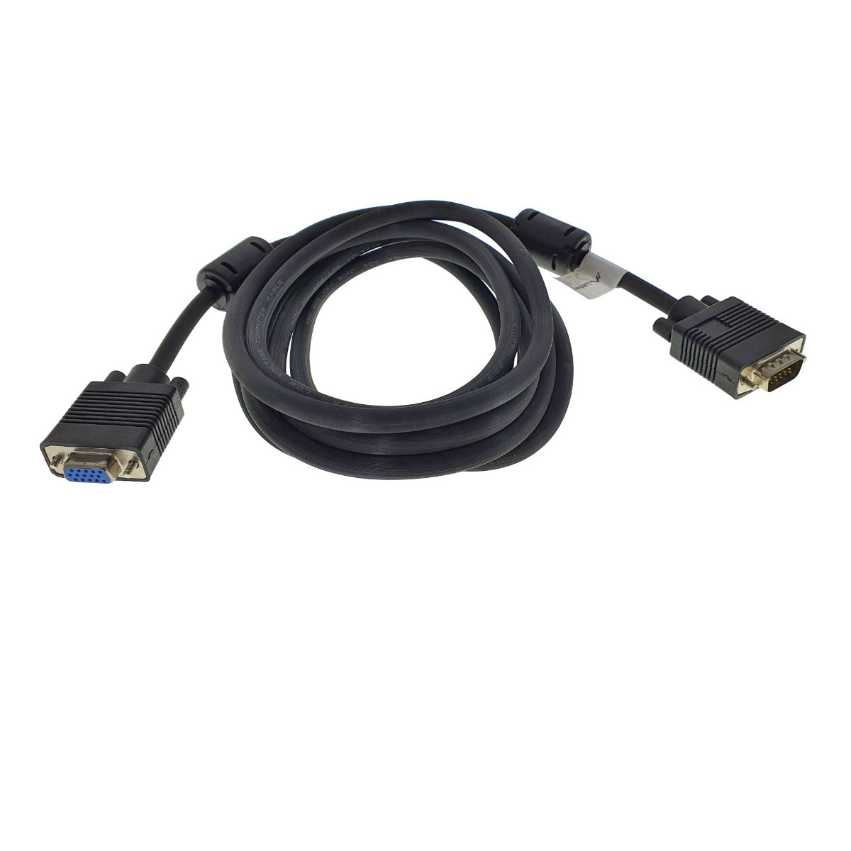Cablu monitor, Lanberg 42876, VGA tata la VGA mama , 15 pini, de prelungire, lungime 3 m, dubla ecranare cu miez de ferita, negru [1]