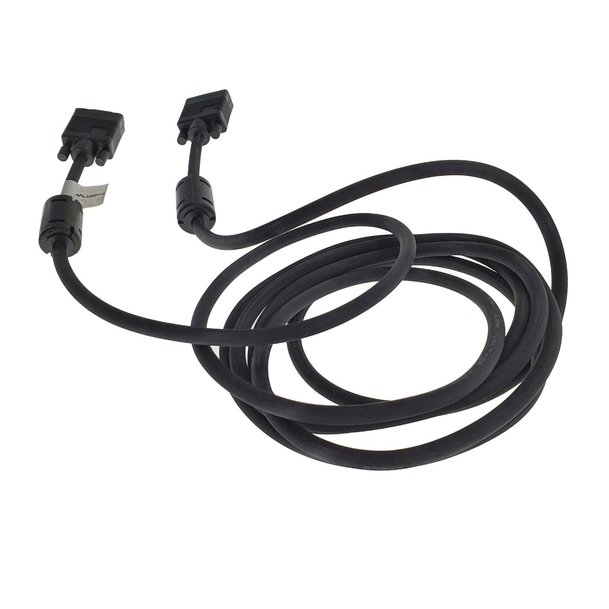 Cablu monitor, Lanberg 42876, VGA tata la VGA mama , 15 pini, de prelungire, lungime 3 m, dubla ecranare cu miez de ferita, negru [9]