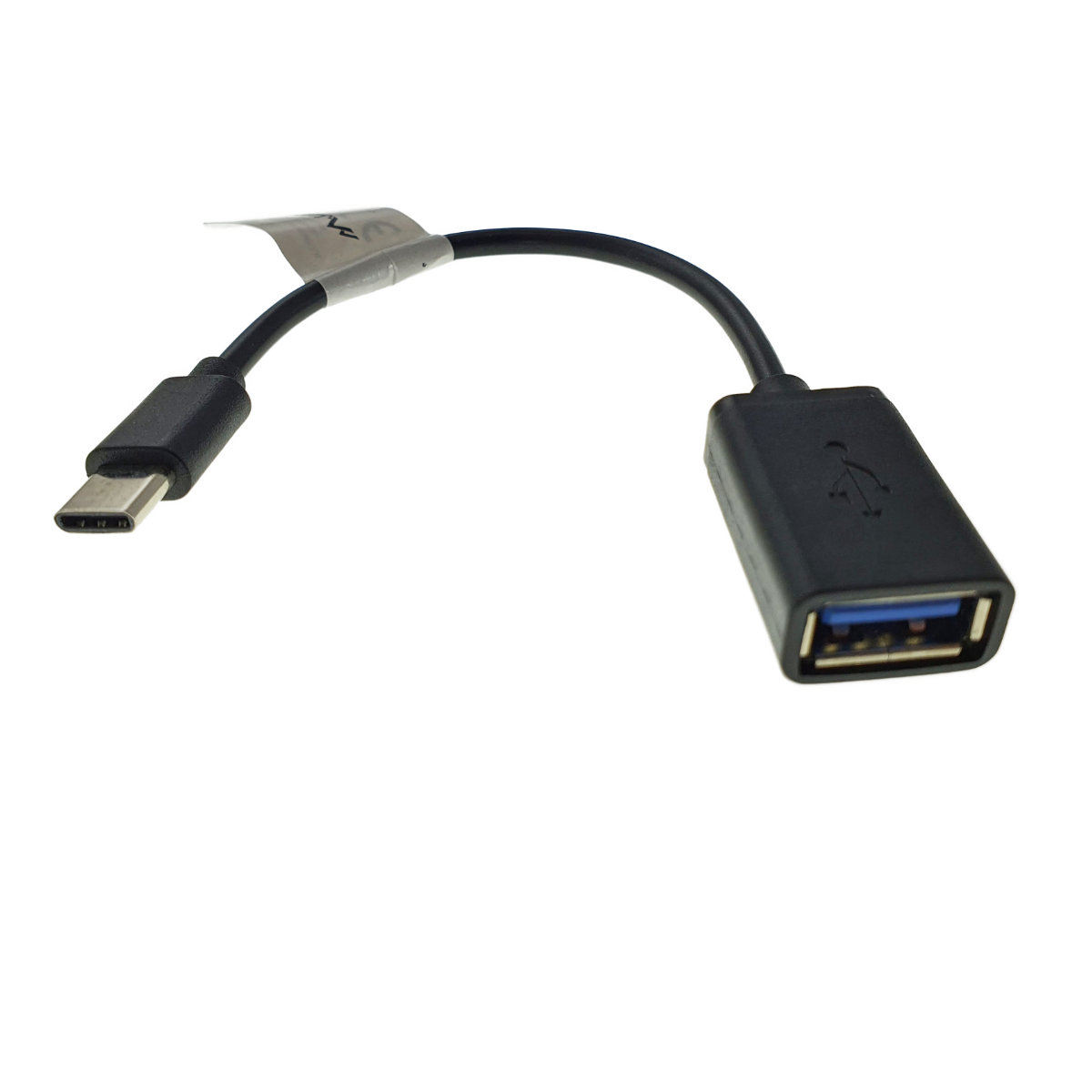 Cablu OTG convertor cu adaptor, Lanberg 42443, conector USB tip C tata la USB 2.0 mama, lungime 15 cm, negru [6]