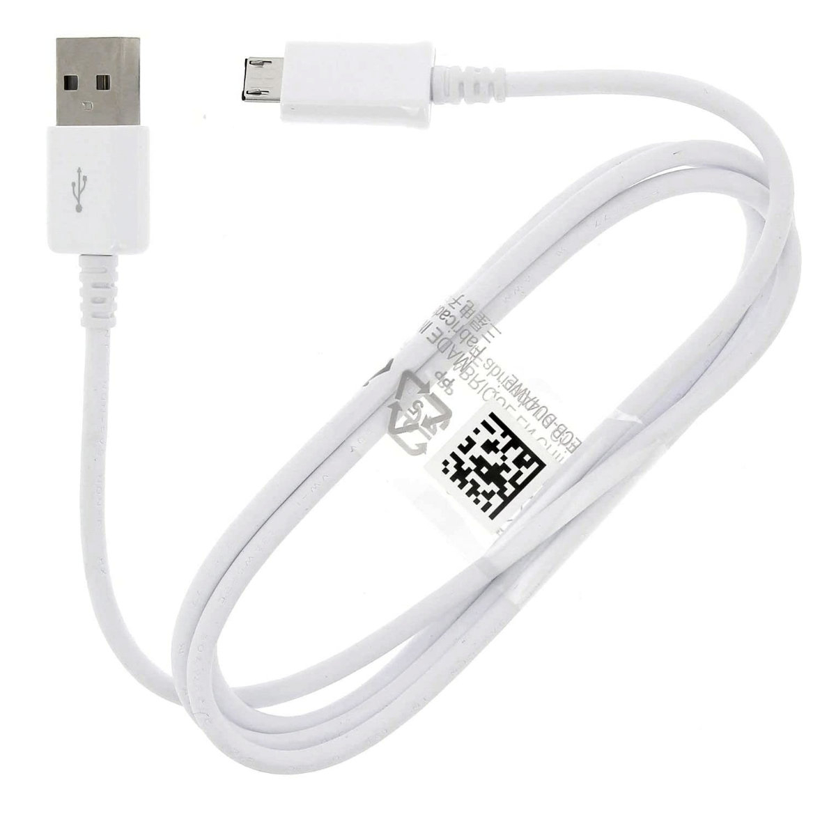 Cablu pentru date si incarcare, Samsung ECB-DU4AWE, USB tip A tata la microUSB tata, lungime 1 m, alb [1]
