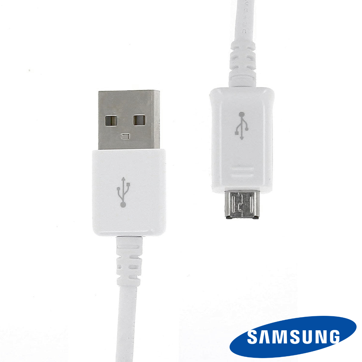 Cablu pentru date si incarcare, Samsung ECB-DU4AWE, USB tip A tata la microUSB tata, lungime 1 m, alb [2]