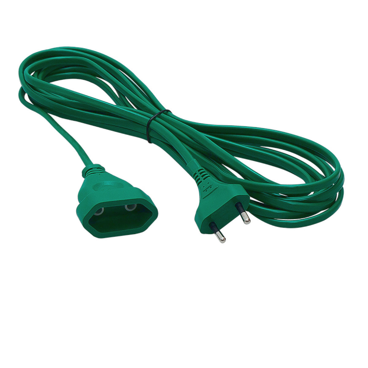 Cablu prelungitor IEC 320 C7 tata-mama, 2 pini, PR-2583-GR, lungime 5m, de alimentare curent, verde [1]