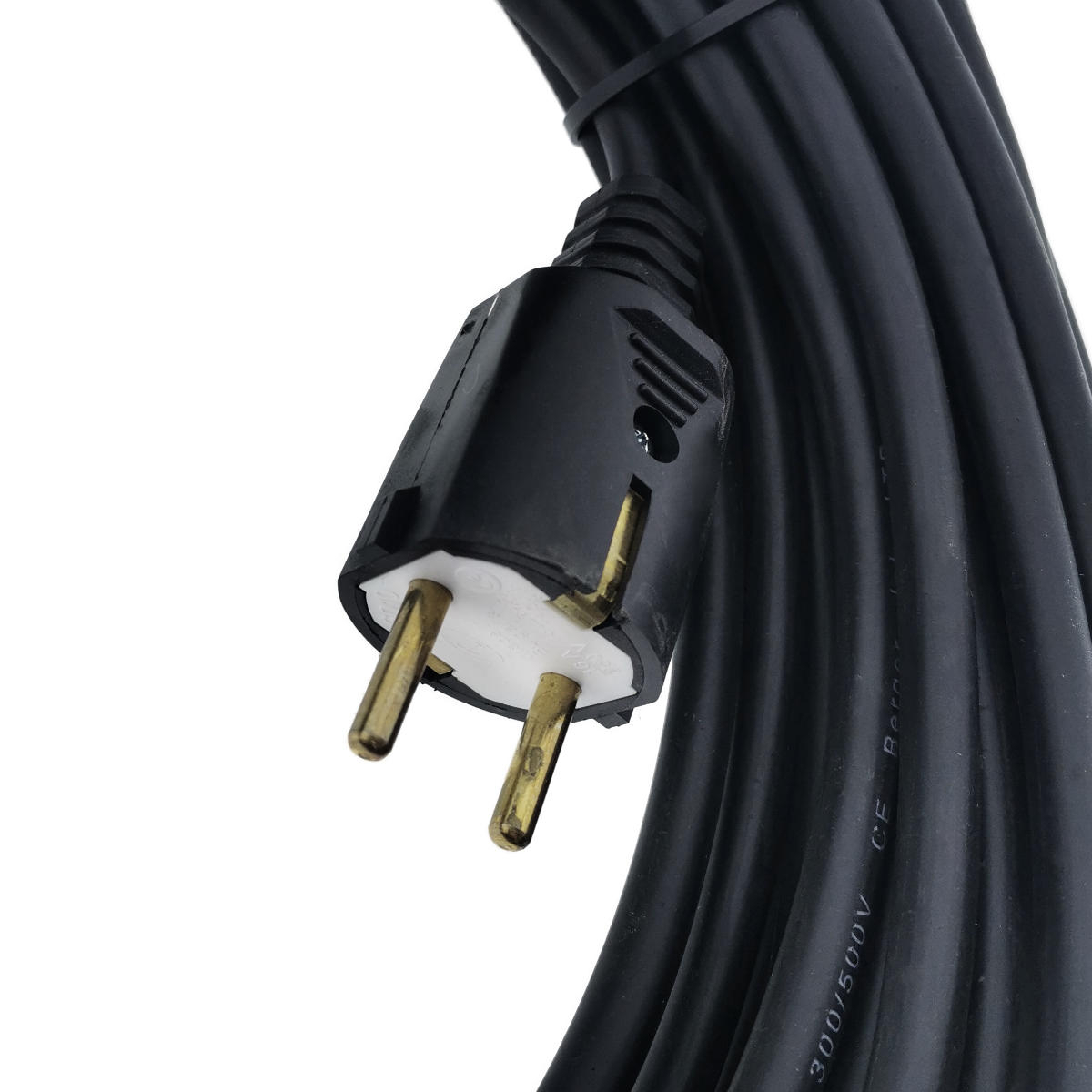 Cablu prelungitor, lungime 30m, pentru alimentare electrica, cu stecher si cupla cauciucate, material bachelita, negru [4]