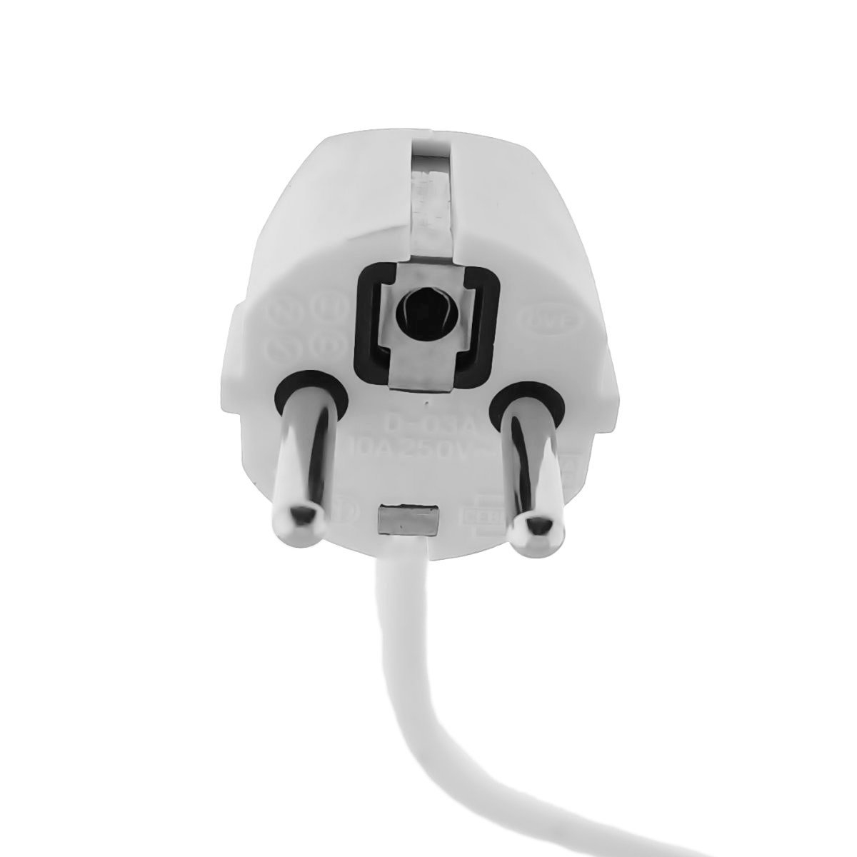 Cablu prelungitor, lungime 3m, IP44, cu stecher si cupla cu impamantare, 16A/250V, alb [4]