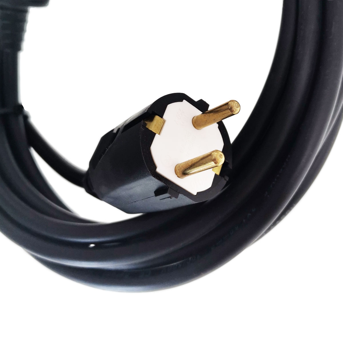 Cablu prelungitor, lungime 5m, pentru alimentare electrica, cu stecher si cupla cauciucate, material bachelita, negru [9]