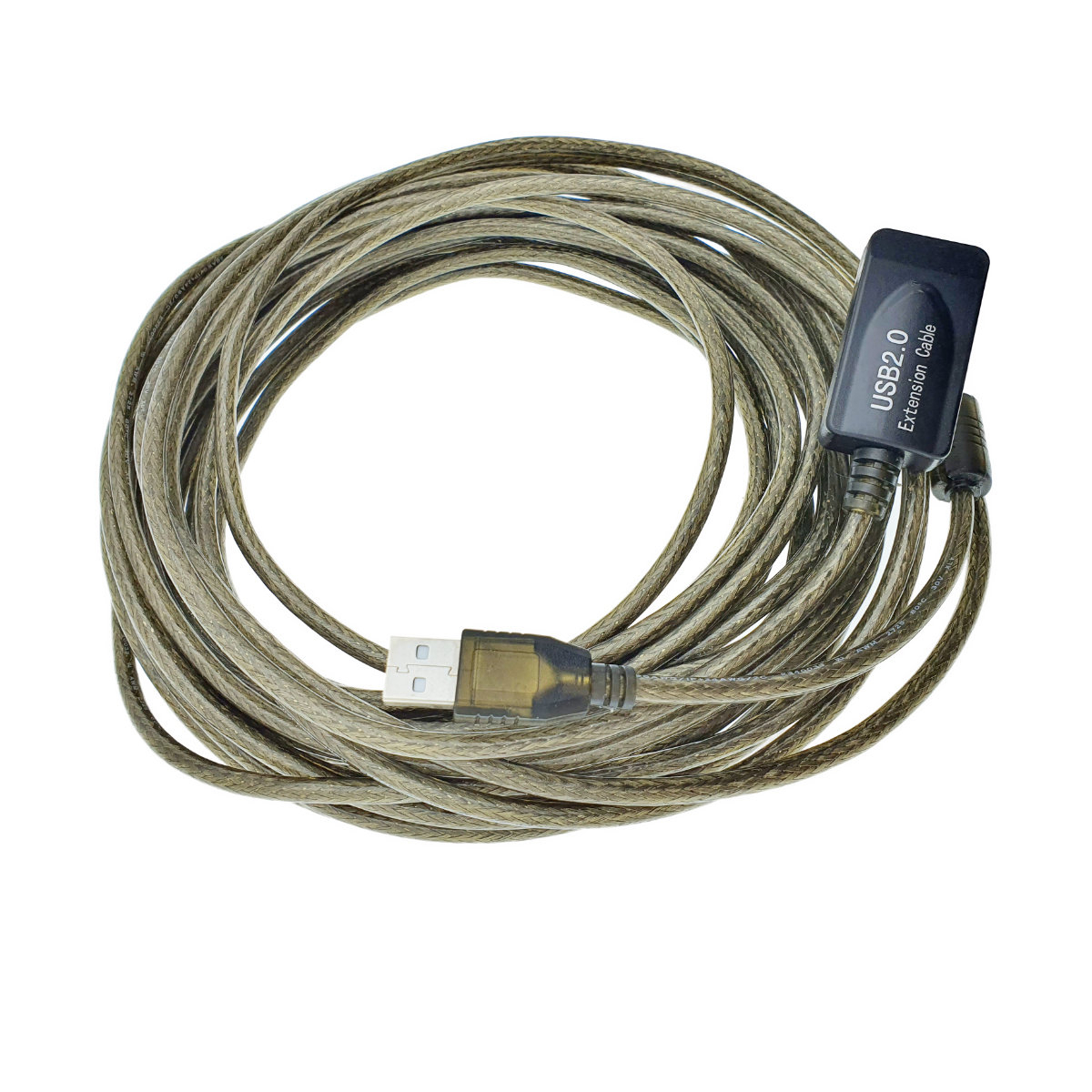 Cablu prelungitor USB 2.0 activ , lungime 10 m, USB A tata la USB A mama, cu repetitor, negru [7]