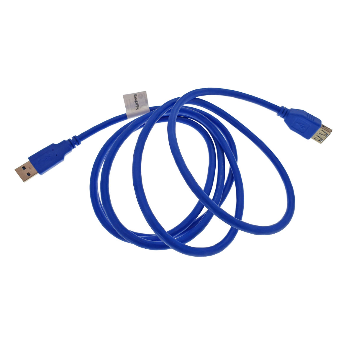 Cablu prelungitor USB 3.0 lungime 1.8m, Lanberg 41381, conector USB 3.0 mama (AF) la USB 3.0 tata (AM), albastru [5]