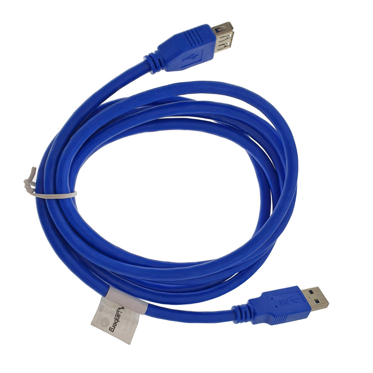 Cablu prelungitor USB 3.0 lungime 1.8m, Lanberg 41381, conector USB 3.0 mama (AF) la USB 3.0 tata (AM), albastru [9]