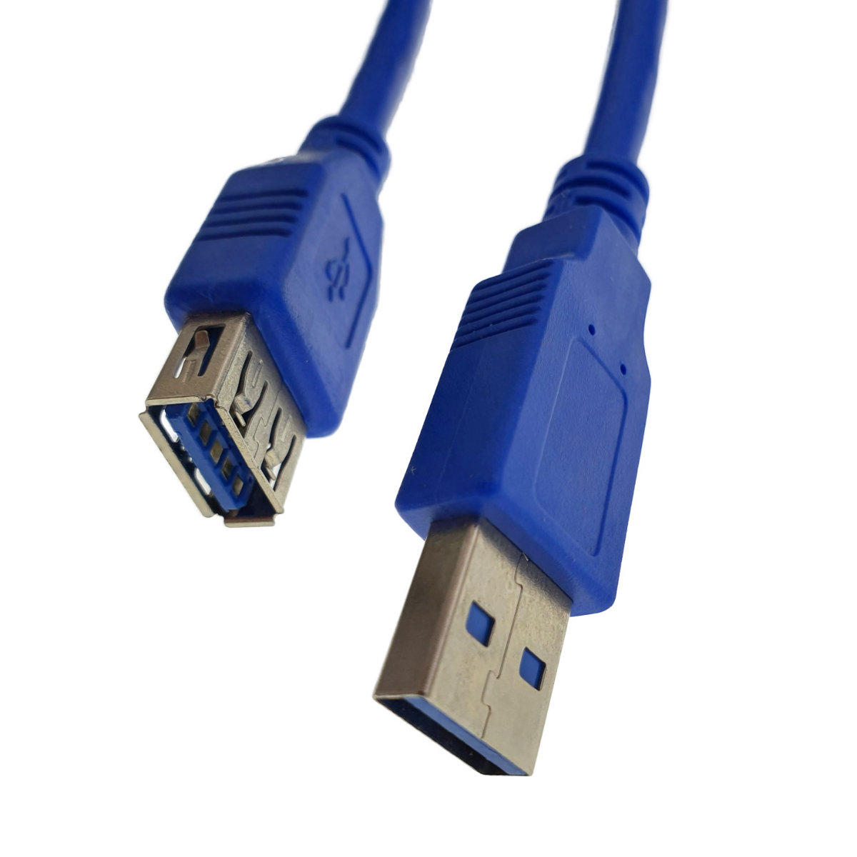 Cablu prelungitor USB 3.0 lungime 1.8m, Lanberg 41381, conector USB 3.0 mama (AF) la USB 3.0 tata (AM), albastru [3]