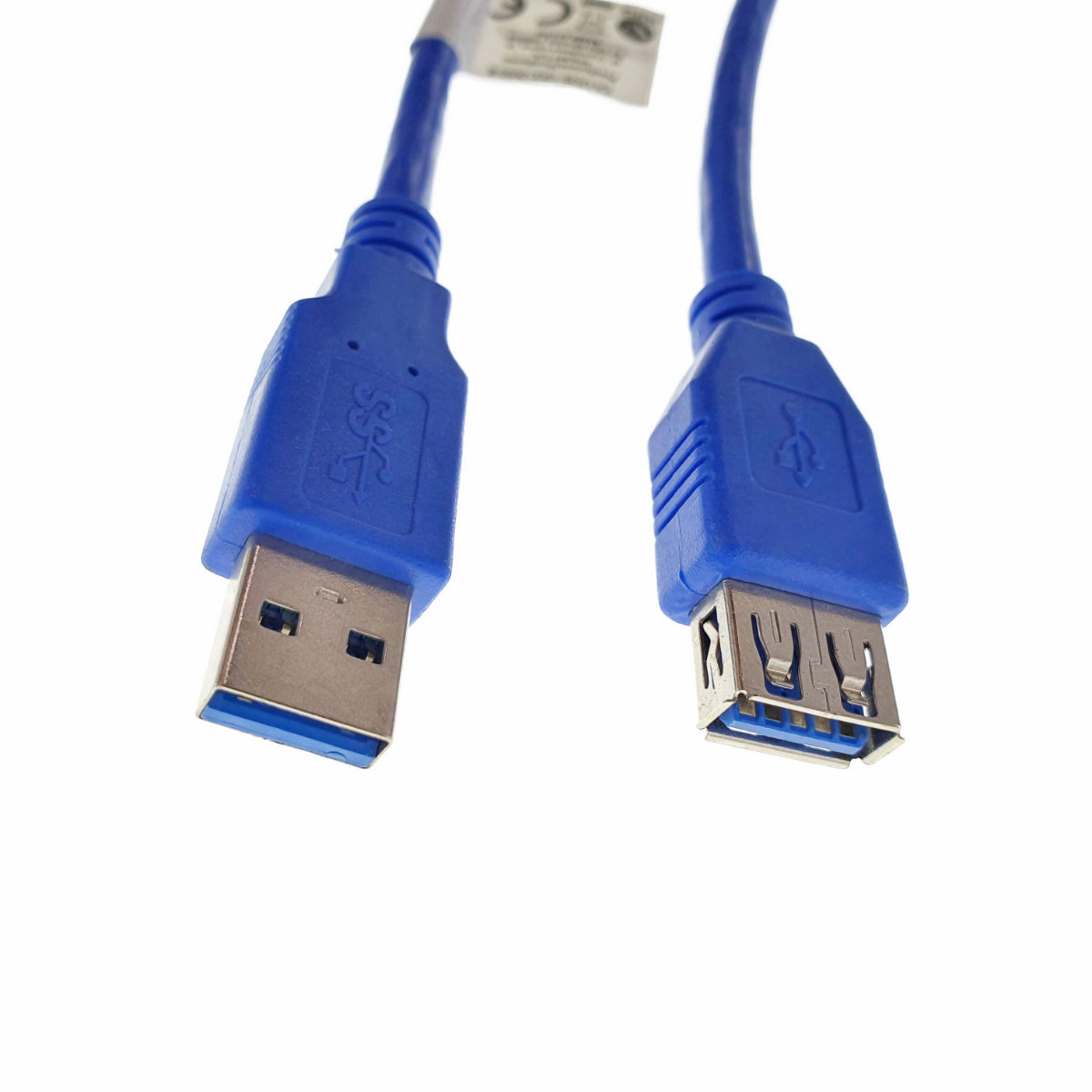 Cablu prelungitor USB 3.0 lungime 3m, Lanberg 41382, conector USB 3.0 mama (AF) la USB 3.0 tata (AM), albastru [4]