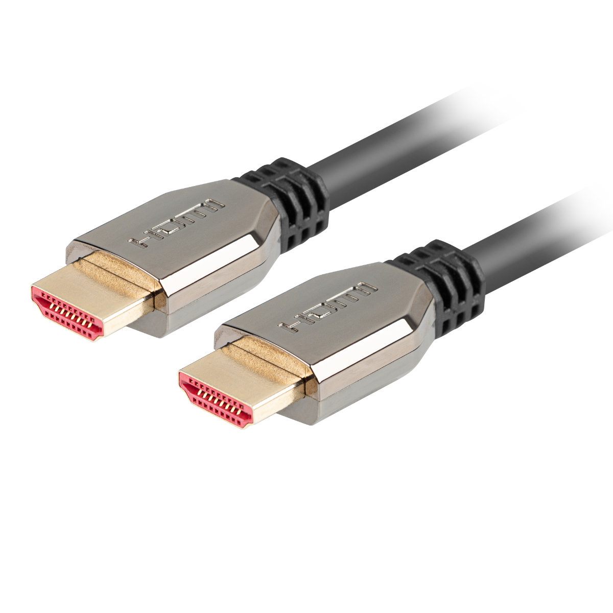Cablu premium HDMI v.2.1 8K la 60Hz, 1 metru, Lanberg 42895, suport DSC 1.2, Dinamic HDR, eARC, ALLM, QFT [10]