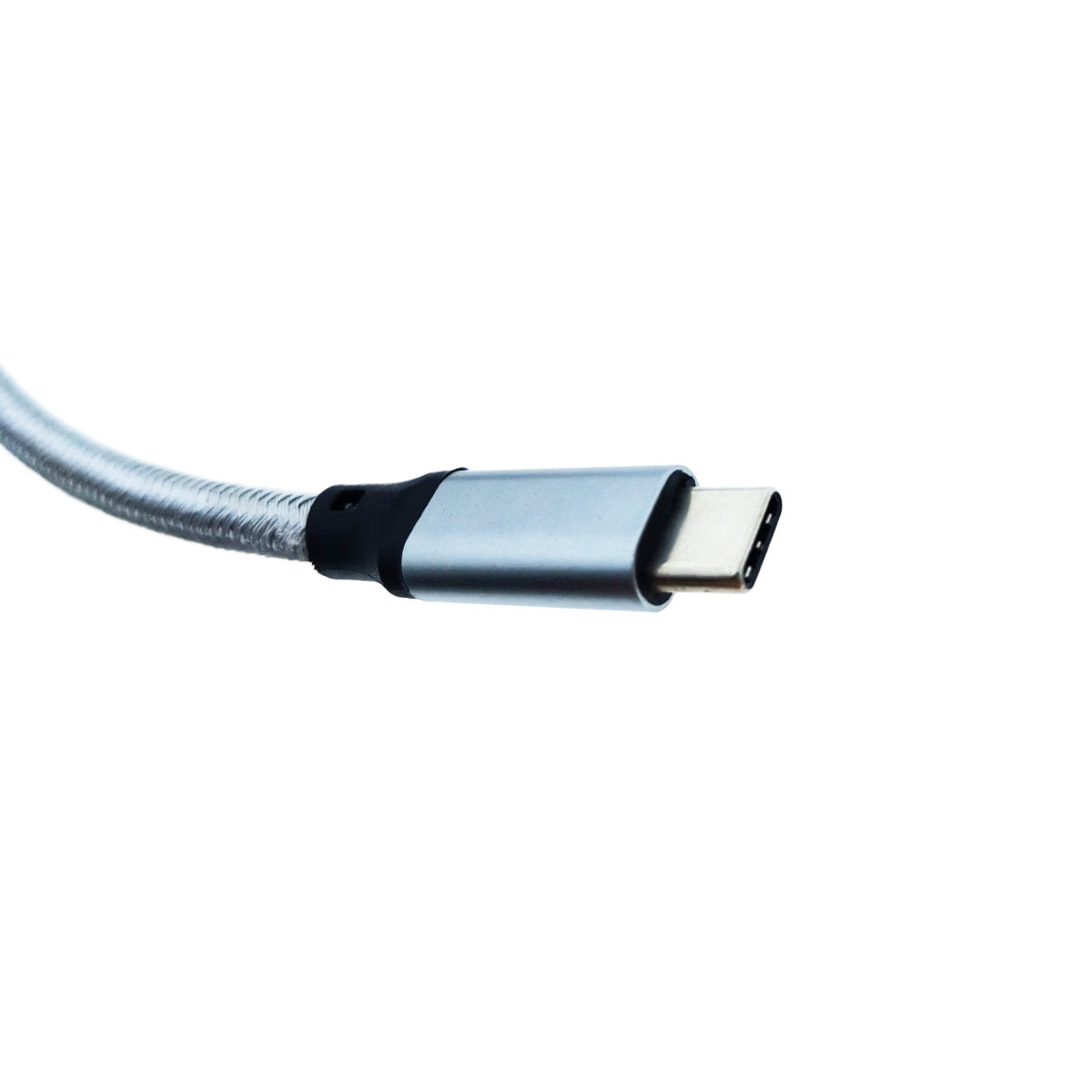 Cablu premium prelungitor USB Tip C mama la USB Tip C 3.1 tata, viteza 10 Gbps, 1m, cu invelis textil, gri [3]