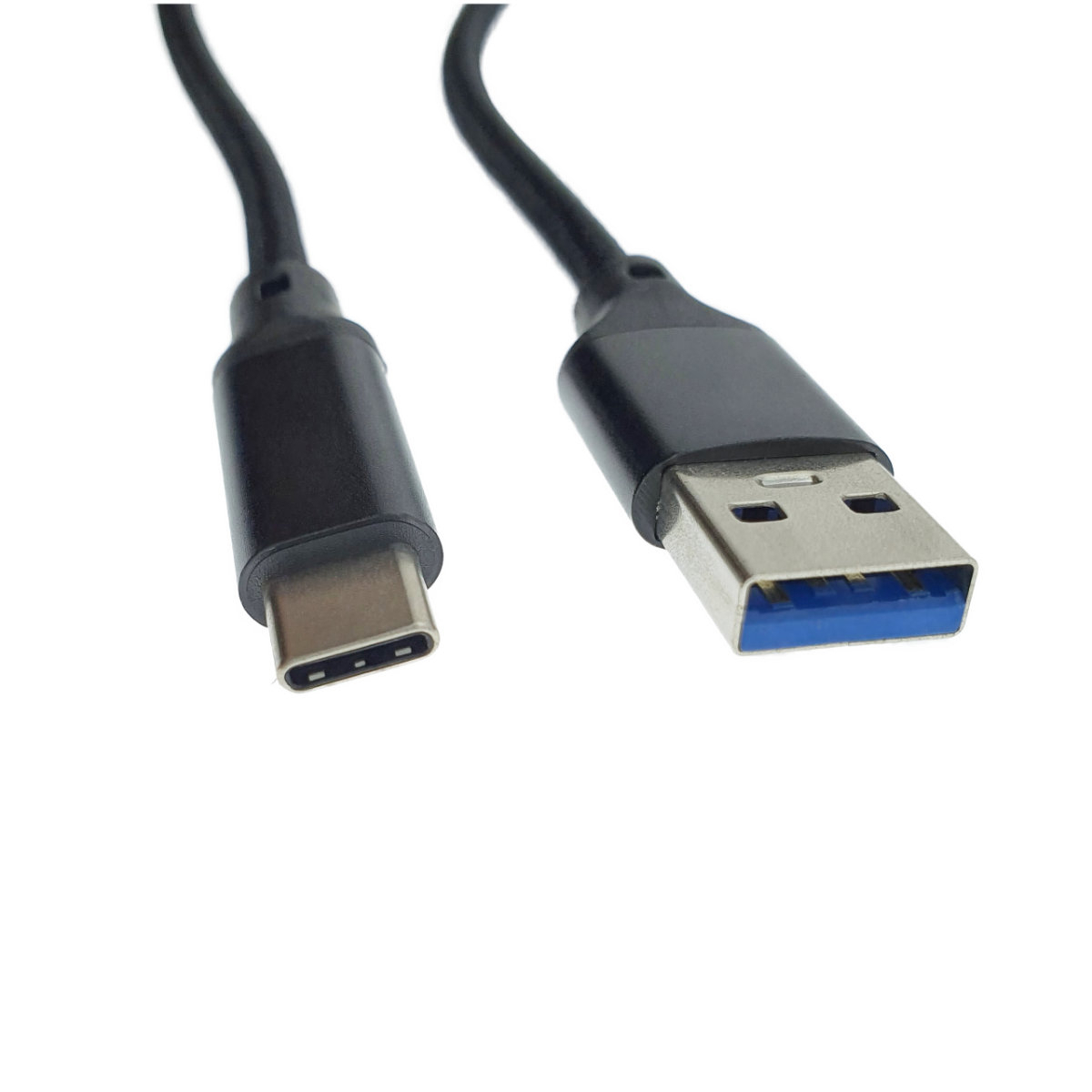 Cablu premium USB 3.0 tata la USB 3.0 tip C tata, 100 cm, Revolution 100, PD, 5A , 100W, invelis textil, carcasa aluminiu, negru [2]