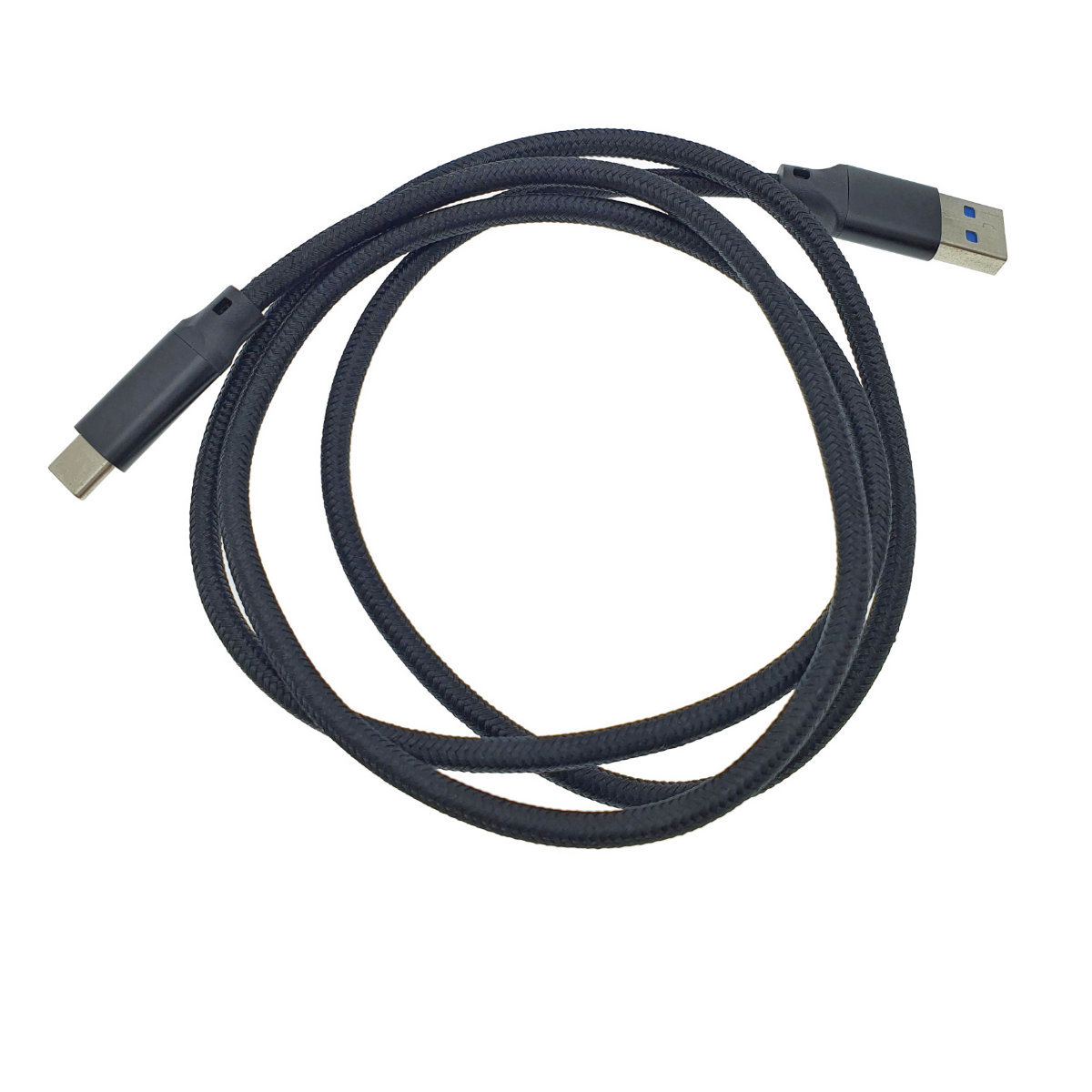 Cablu premium USB 3.0 tata la USB 3.0 tip C tata, 100 cm, Revolution 100, PD, 5A , 100W, invelis textil, carcasa aluminiu, negru [7]