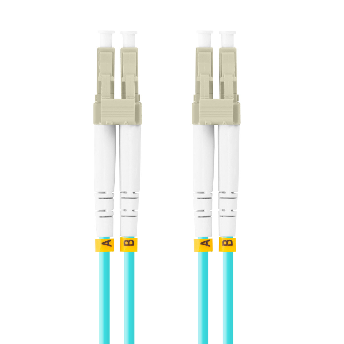 Cablu retea fibra optica cu lungime 1 m si conectori LC/UPC-LC/UPC, Lanberg Z43333, MM, DUPLEX 3.0MM OM3 50/125 LSZH, albastru [1]
