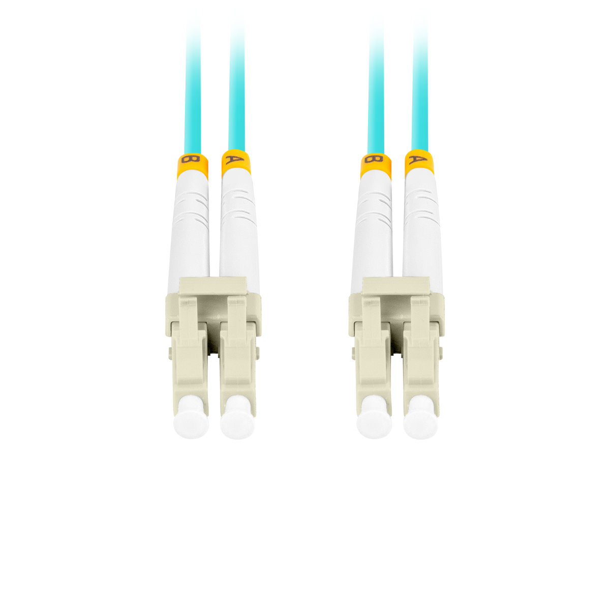 Cablu retea fibra optica cu lungime 1 m si conectori LC/UPC-LC/UPC, Lanberg Z43333, MM, DUPLEX 3.0MM OM3 50/125 LSZH, albastru [5]