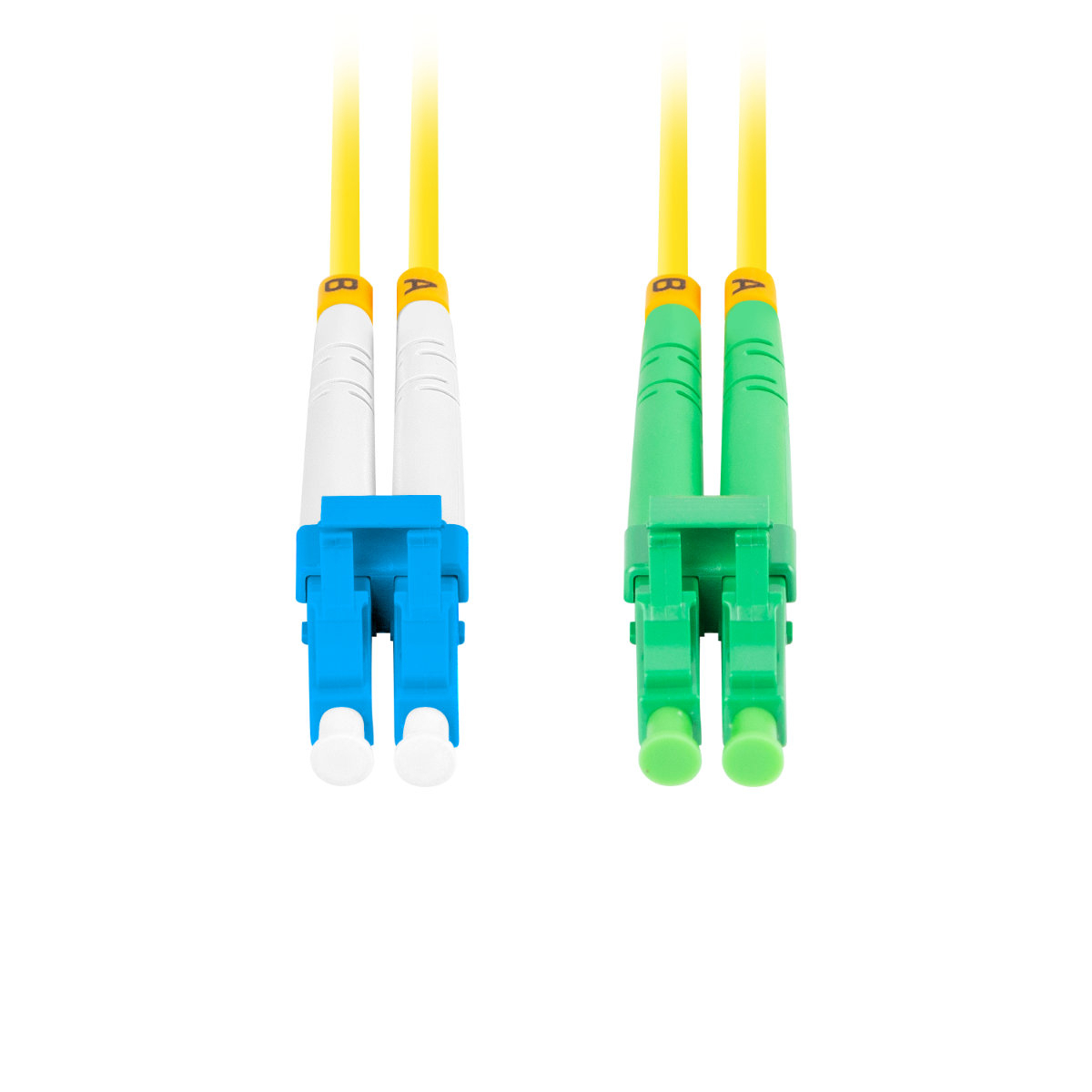 Cablu retea fibra optica cu lungime 2 m si conectori LC/APC-LC/UPC, Lanberg Z43323, SM, DUPLEX 3.0MM G657A1 LSZH, galben [5]