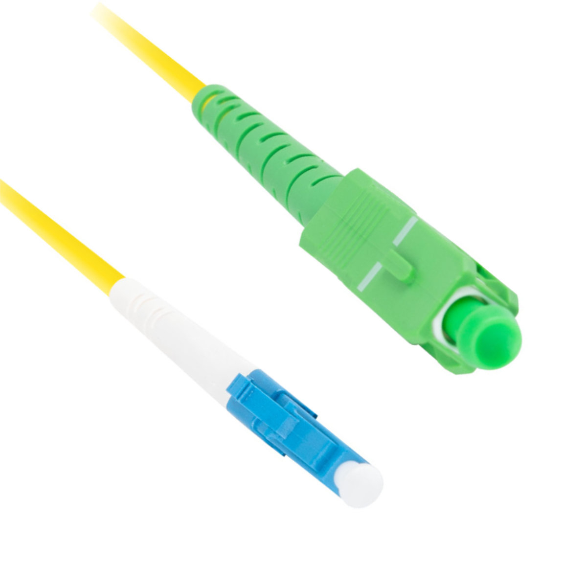 Cablu retea fibra optica cu lungime 2 m si conectori LC/UPC-SC/APC, Lanberg Z43303 SM, SIMPLEX 3.0MM G657A1 LSZH, galben [4]