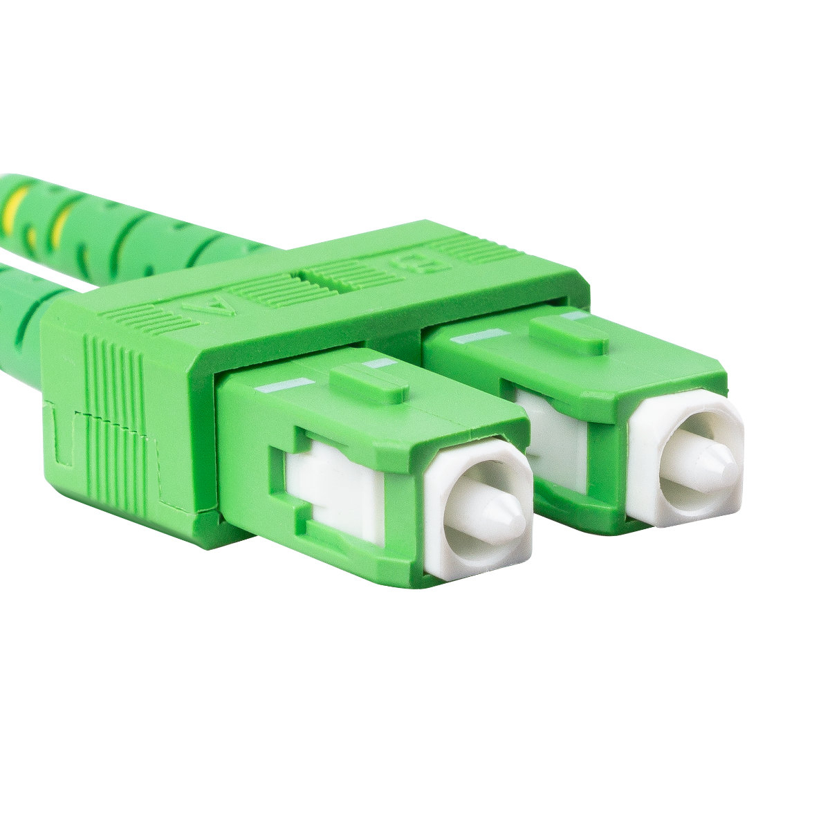 Cablu retea fibra optica cu lungime 2 m si conectori SC/APC-SC/APC, Lanberg Z43093, SM, DUPLEX 3.0MM G657A1 LSZH, galben [4]