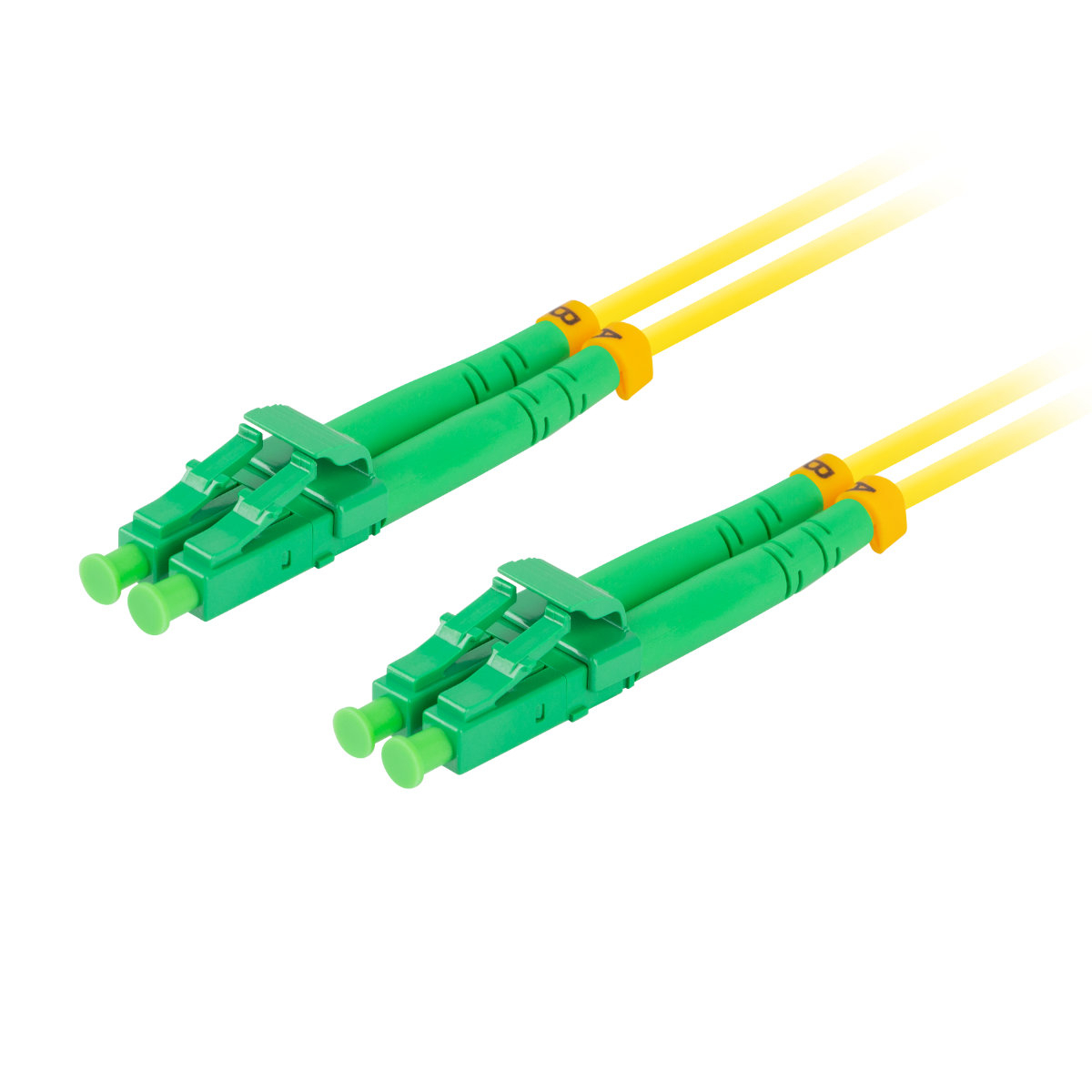 Cablu retea fibra optica cu lungime 3 m si conectori LC/APC-LC/APC, Lanberg Z43320, SM, DUPLEX 3.0MM G657A1 LSZH, galben [5]