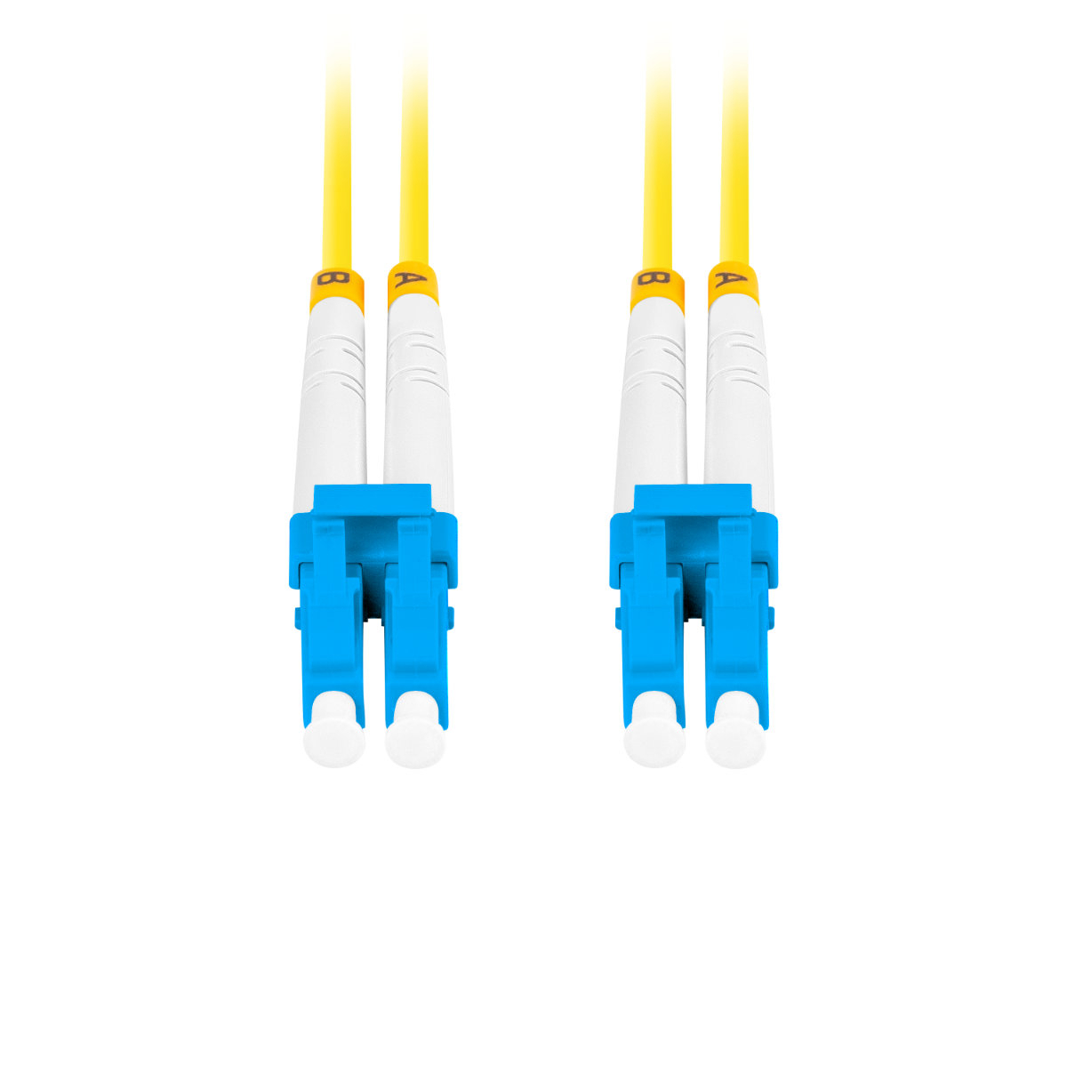 Cablu retea fibra optica cu lungime 3 m si conectori LC/UPC-LC/UPC, Lanberg Z43308, SM, DUPLEX 3.0MM G657A1 LSZH, galben [5]