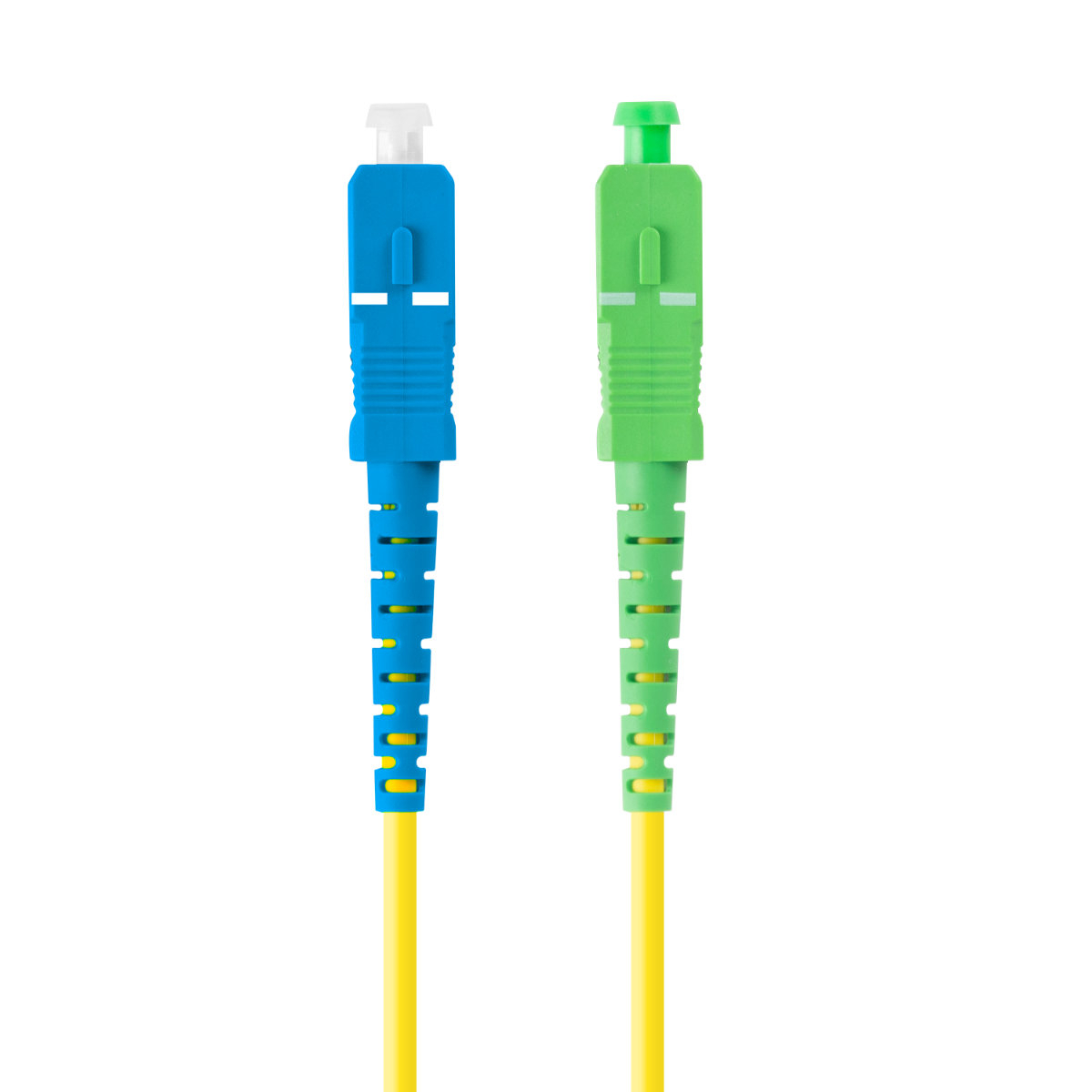 Cablu retea fibra optica cu lungime 5 m si conectori SC/APC-SC/UPC, Lanberg Z43071, SM, SIMPLEX 3.0MM G657A1 LSZH, galben [1]