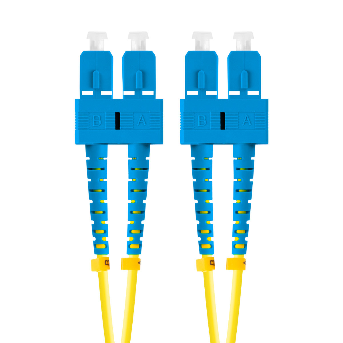 Cablu retea fibra optica cu lungime 5 m si conectori SC/UPC-SC/UPC, Lanberg Z43098, SM, DUPLEX 3.0MM G657A1 LSZH, galben [1]