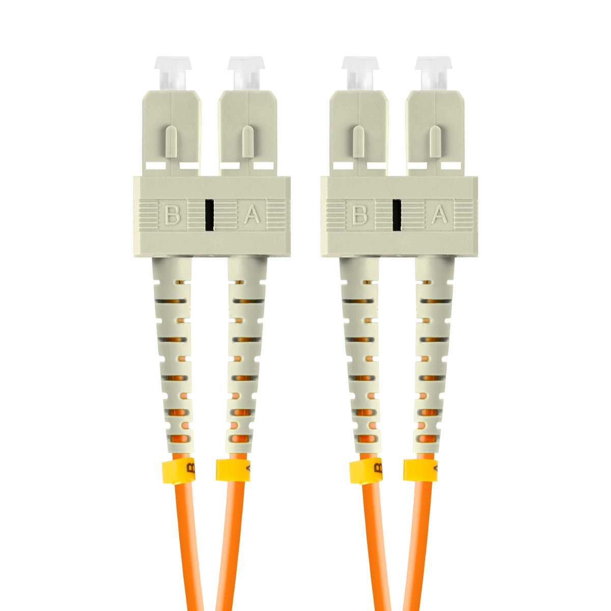Cablu retea fibra optica cu lungime 5 m si conectori SC/UPC-SC/UPC, Lanberg Z43325, MM, DUPLEX 3.0MM OM2 50/125 LSZH, portocaliu [1]