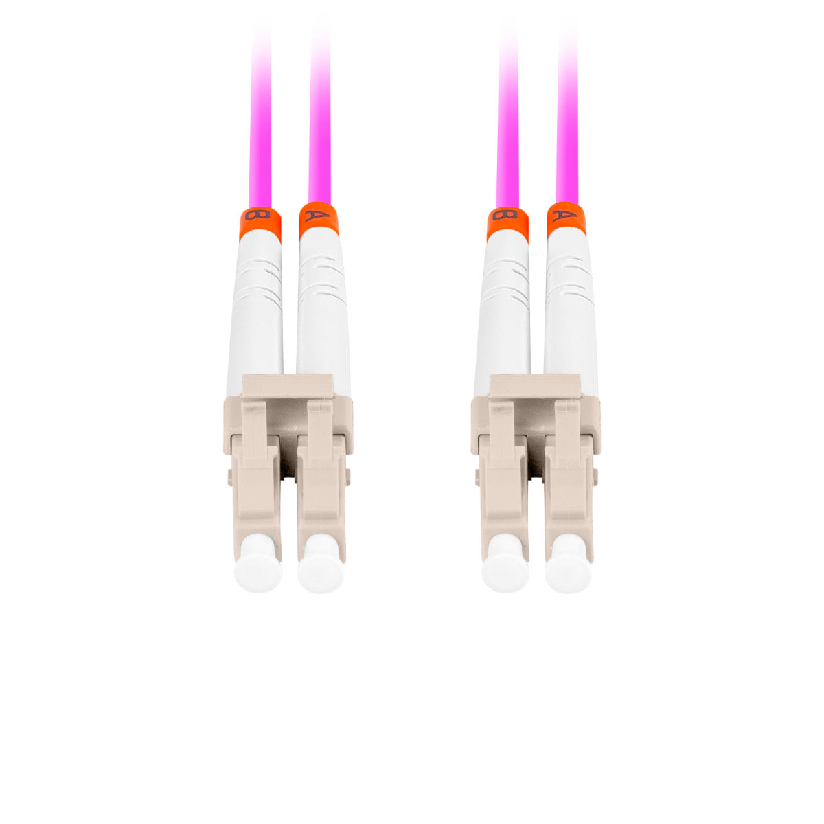 Cablu retea fibra optica, lungime 10 m si conectori LC/UPC-LC/UPC, Lanberg Z43340, MM, DUPLEX 3.0MM OM4 50/125 LSZH, violet [5]