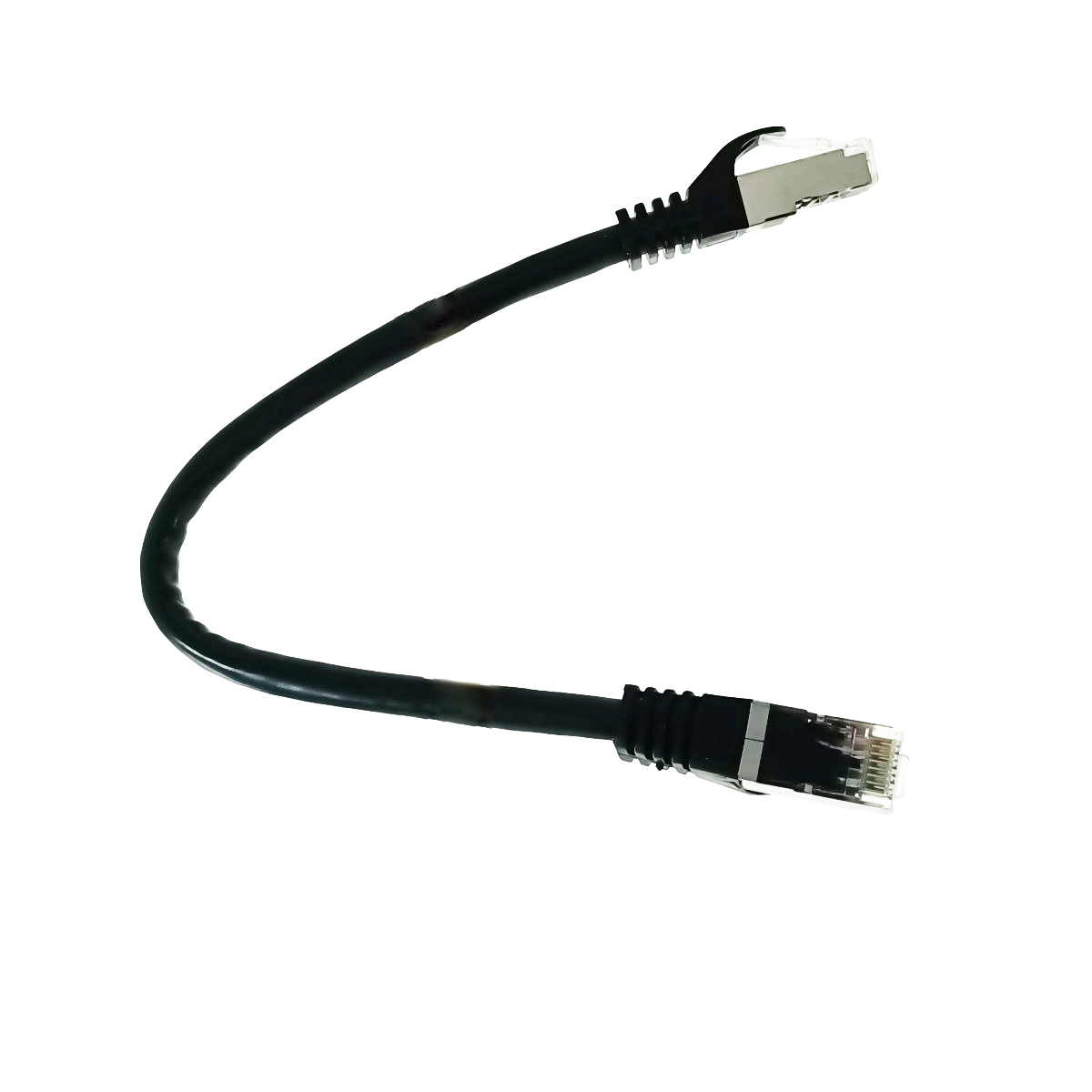 Cablu retea-patchcord CAT6 FTP, Lanberg 43618, 2 X RJ45, lungime 25cm, AWG26, 10Gb/s-250MHz, de legatura retea, ethernet, negru [1]
