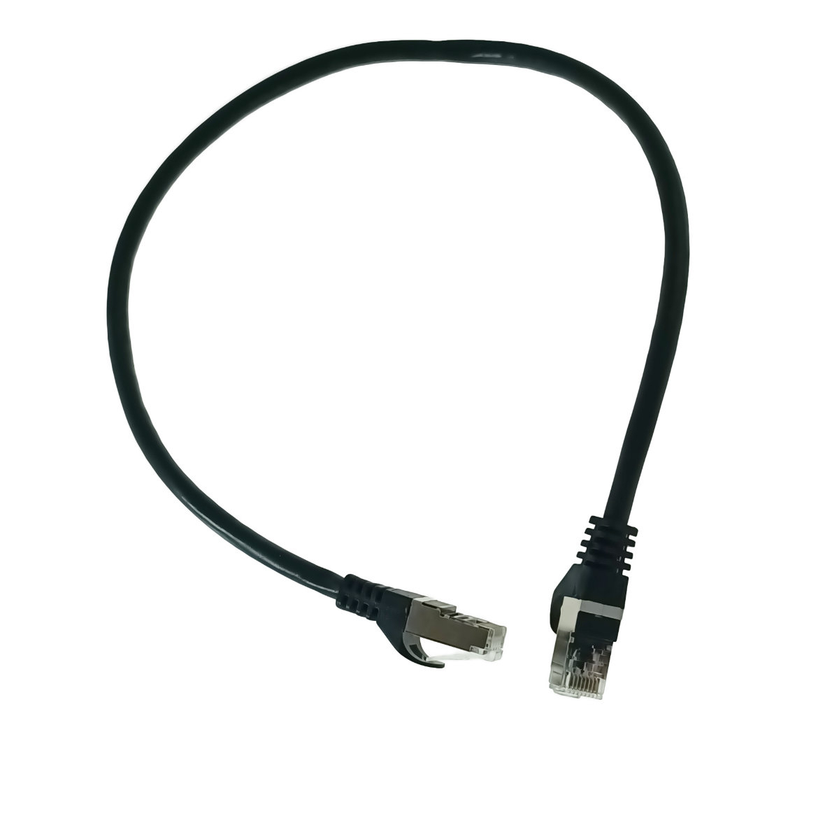 Cablu retea-patchcord CAT6 FTP, Lanberg 43619, 2 X RJ45, lungime 50cm, AWG26, 10Gb/s-250MHz, de legatura retea, ethernet, negru [1]
