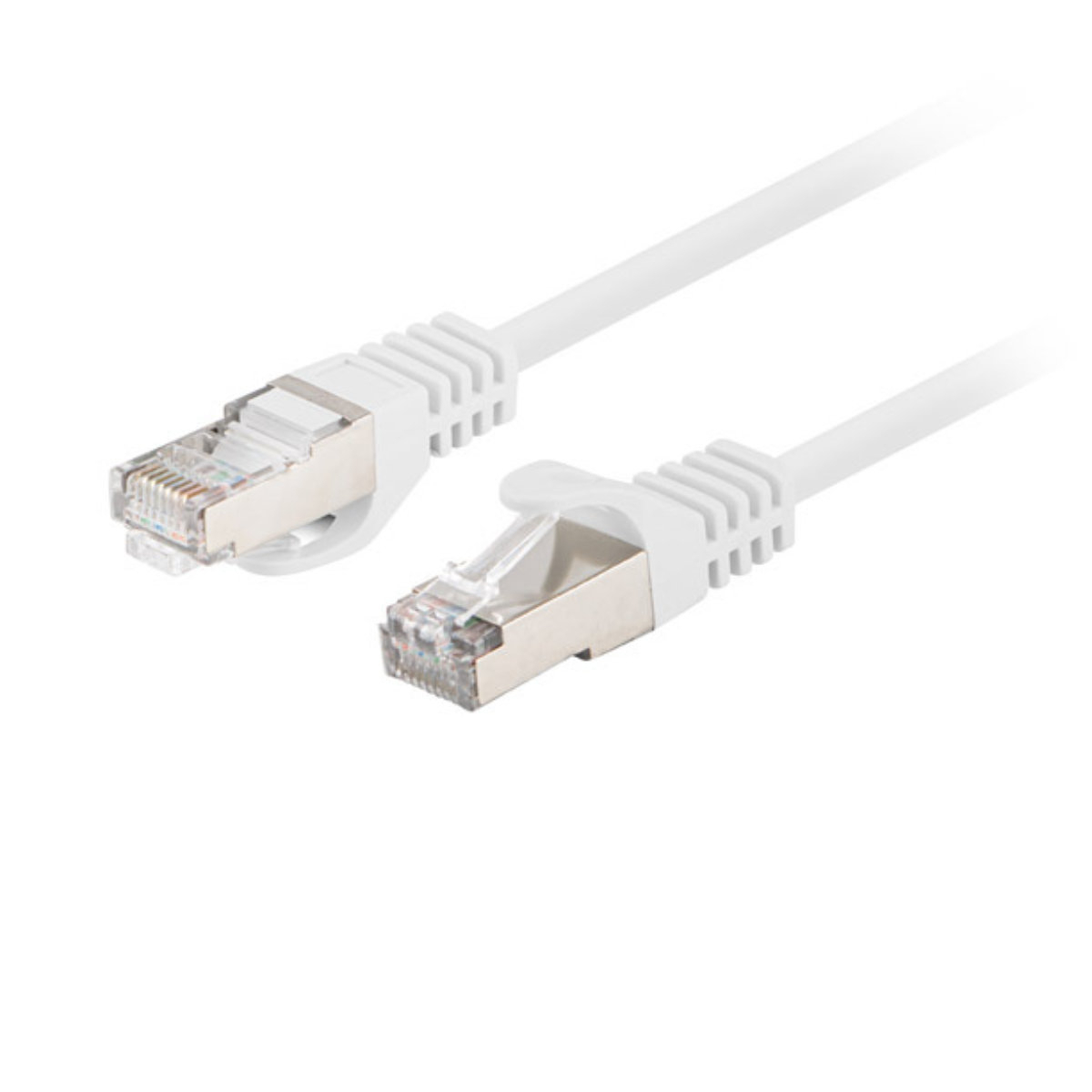 Cablu retea-patchcord CAT6 FTP, Lanberg 43627, 2 X RJ45, lungime 1.5m, AWG26, 10Gb/s-250MHz, de legatura retea, ethernet, alb [2]