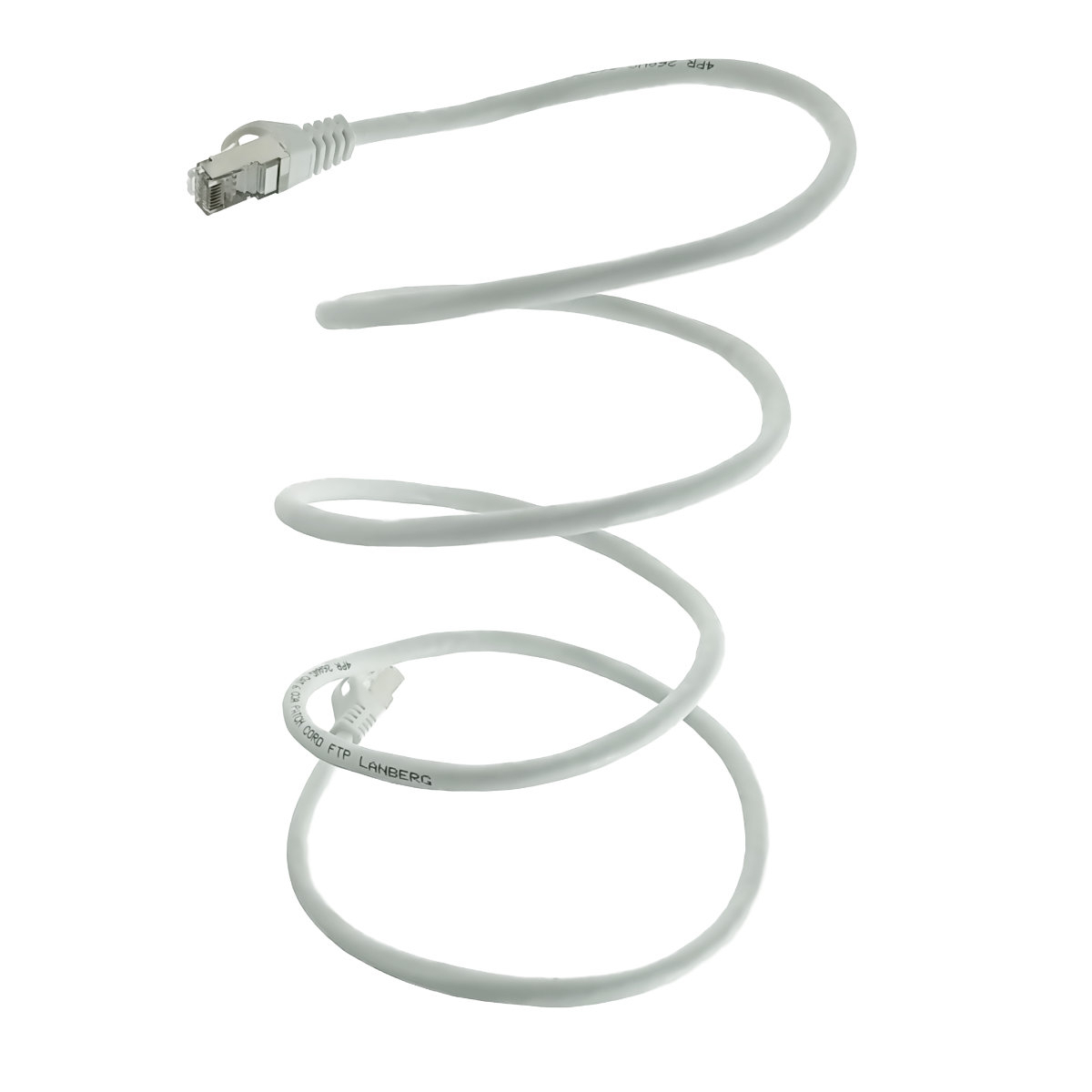 Cablu retea-patchcord CAT6 FTP, Lanberg 43627, 2 X RJ45, lungime 1.5m, AWG26, 10Gb/s-250MHz, de legatura retea, ethernet, alb [1]