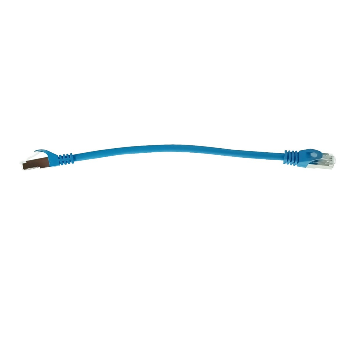 Cablu retea-patchcord CAT6 FTP, Lanberg 43630, 2 x RJ45, lungime 25cm, AWG26, 10Gb/s-250MHz, de legatura retea, ethernet, albastru [1]