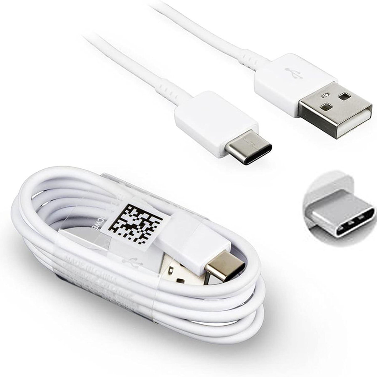 Cablu Samsung EP-DN930CWE, USB tip A tata la USB tip C tata, lungime 1.2 m, alb [6]