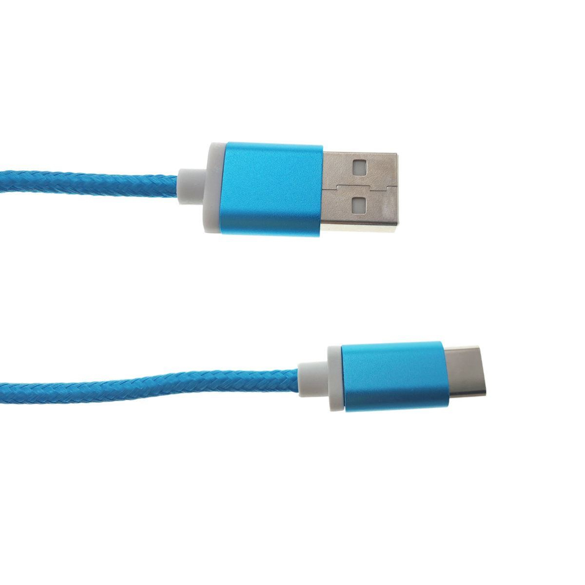Cablu USB 2.0 la USB tip C, invelis textil, 120cm, albastru, CTTC01BL [5]