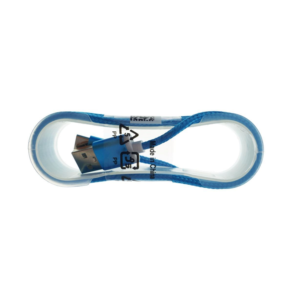 Cablu USB 2.0 la USB tip C, invelis textil, 120cm, albastru, CTTC01BL [8]