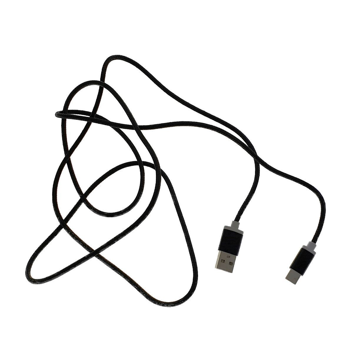 Cablu USB 2.0 la USB tip C, invelis textil,140cm,negru,CTTC01B [4]