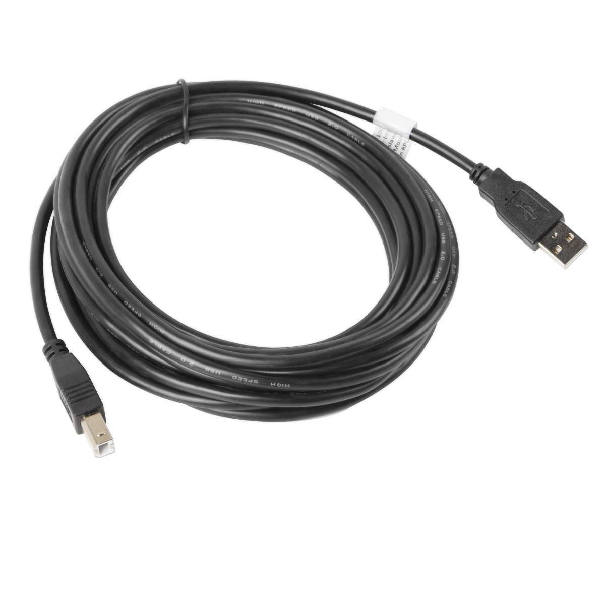 Cablu USB 2.0 pentru imprimanta, Lanberg 41354, lungime 5 m, USB-A tata la USB-B tata, negru [3]