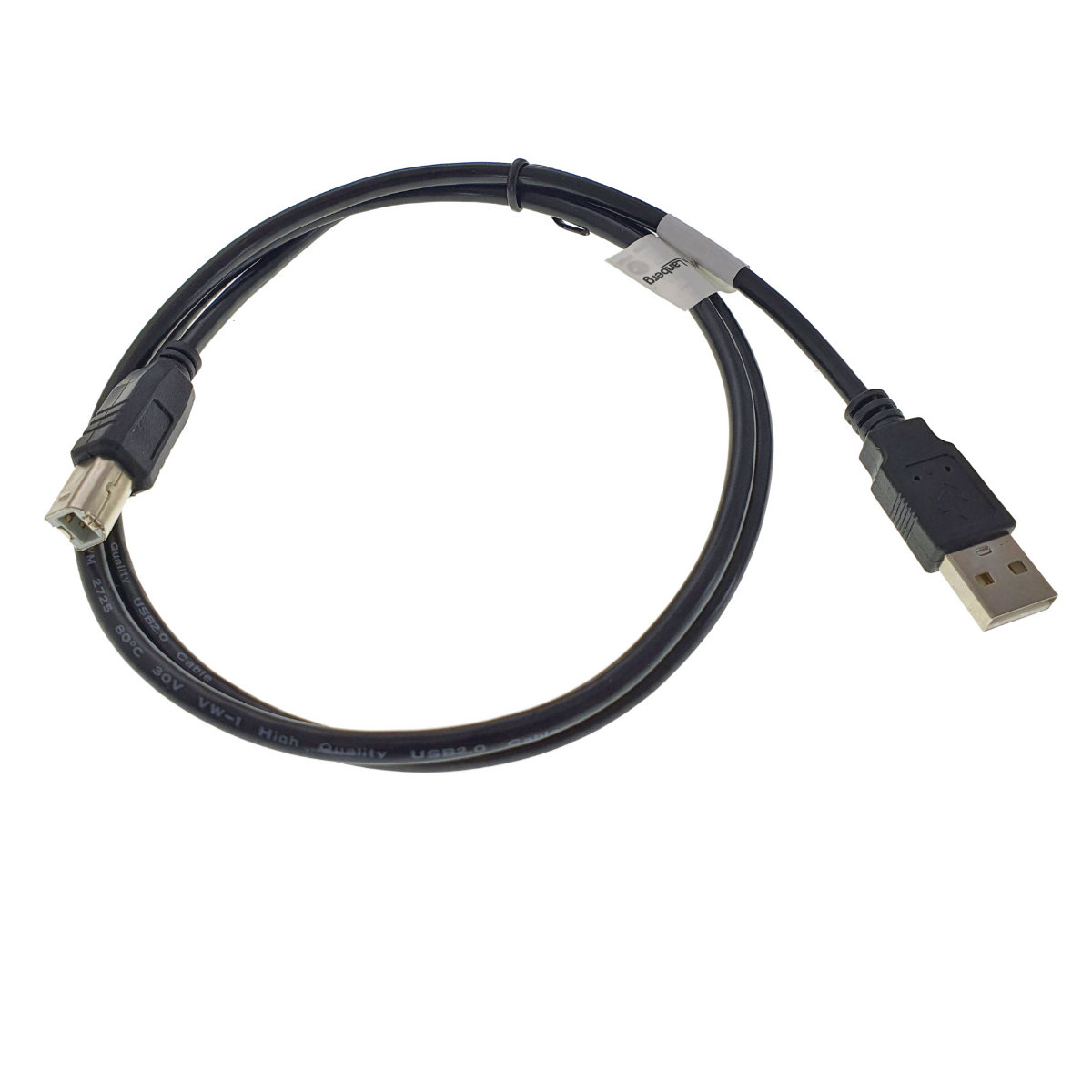Cablu USB 2.0 pentru imprimanta, Lanberg 42866, lungime 100 cm, USB-A tata la USB-B tata, negru [5]