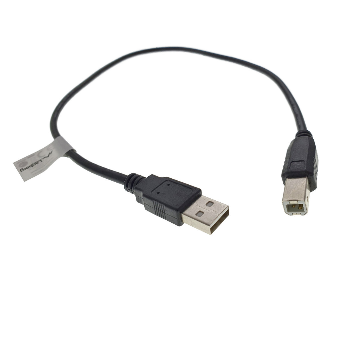 Cablu USB 2.0 pentru imprimanta, Lanberg 42867, lungime 50cm, USB-A tata la USB-B tata, negru [5]