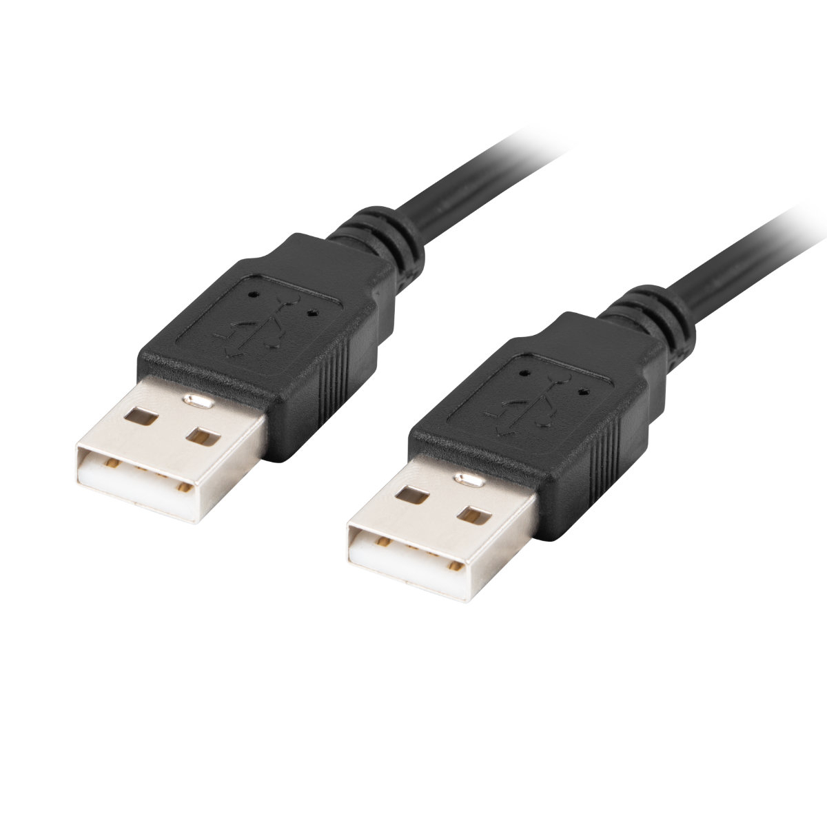 Cablu USB 2.0 tata la USB2.0 tata, Lanberg 42772, lungime 100 cm, negru [5]
