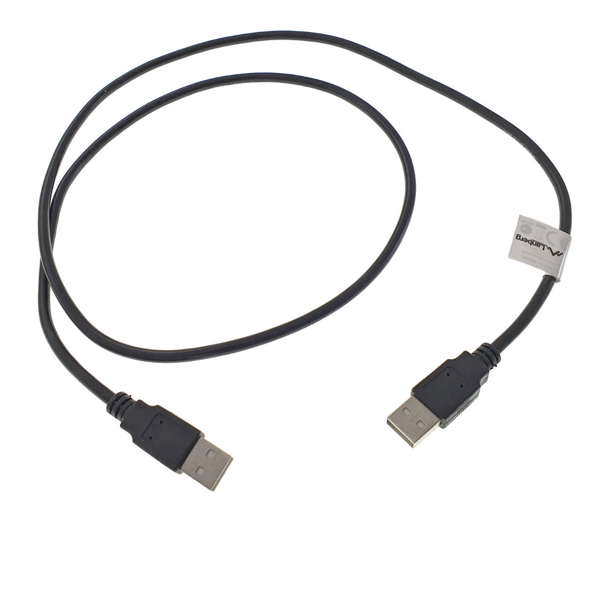 Cablu USB 2.0 tata la USB2.0 tata, Lanberg 42772, lungime 100 cm, negru [7]