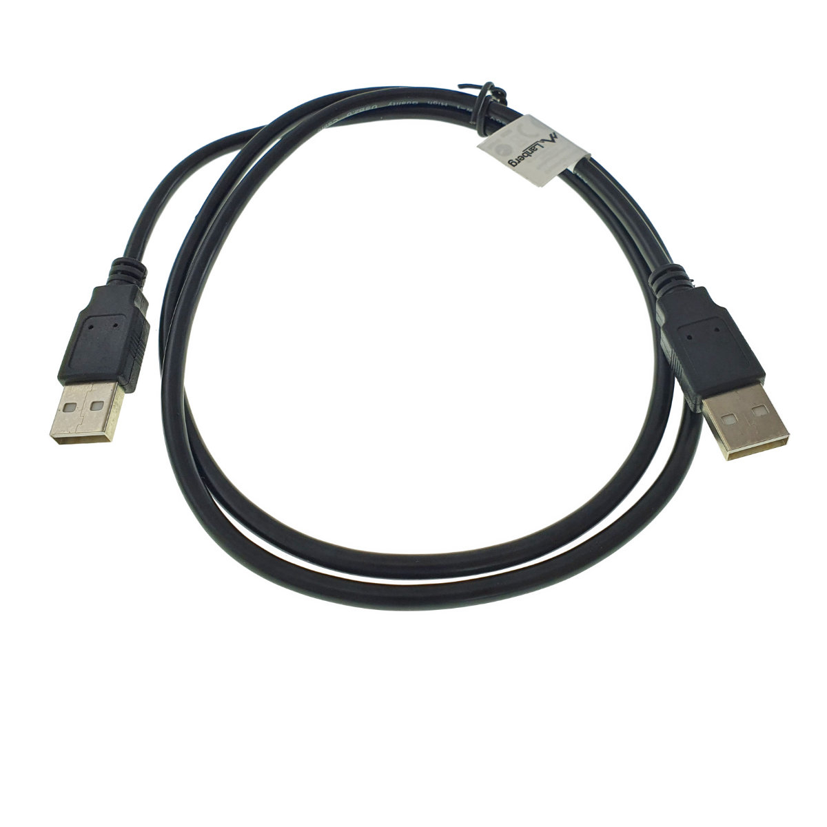 Cablu USB 2.0 tata la USB2.0 tata, Lanberg 42772, lungime 100 cm, negru [6]