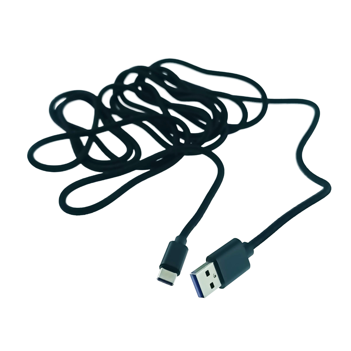 Cablu USB la USB tip C, 3 metri lungime, compatibil FastCharge, QuickCharge, SuperCharge si PD, invelis nailon impletit, negru [2]