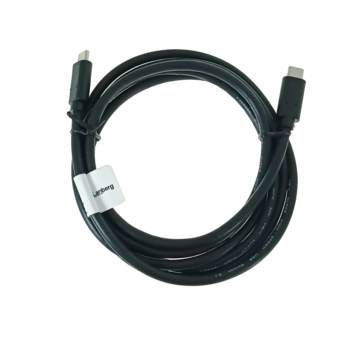 Cablu USB-C 3.1 gen.2 tata-tata, Lanberg 43693, Quick Charge 4.0, Power Delivery 3.0, 10GB/S, PD 100W, 180cm, negru [1]