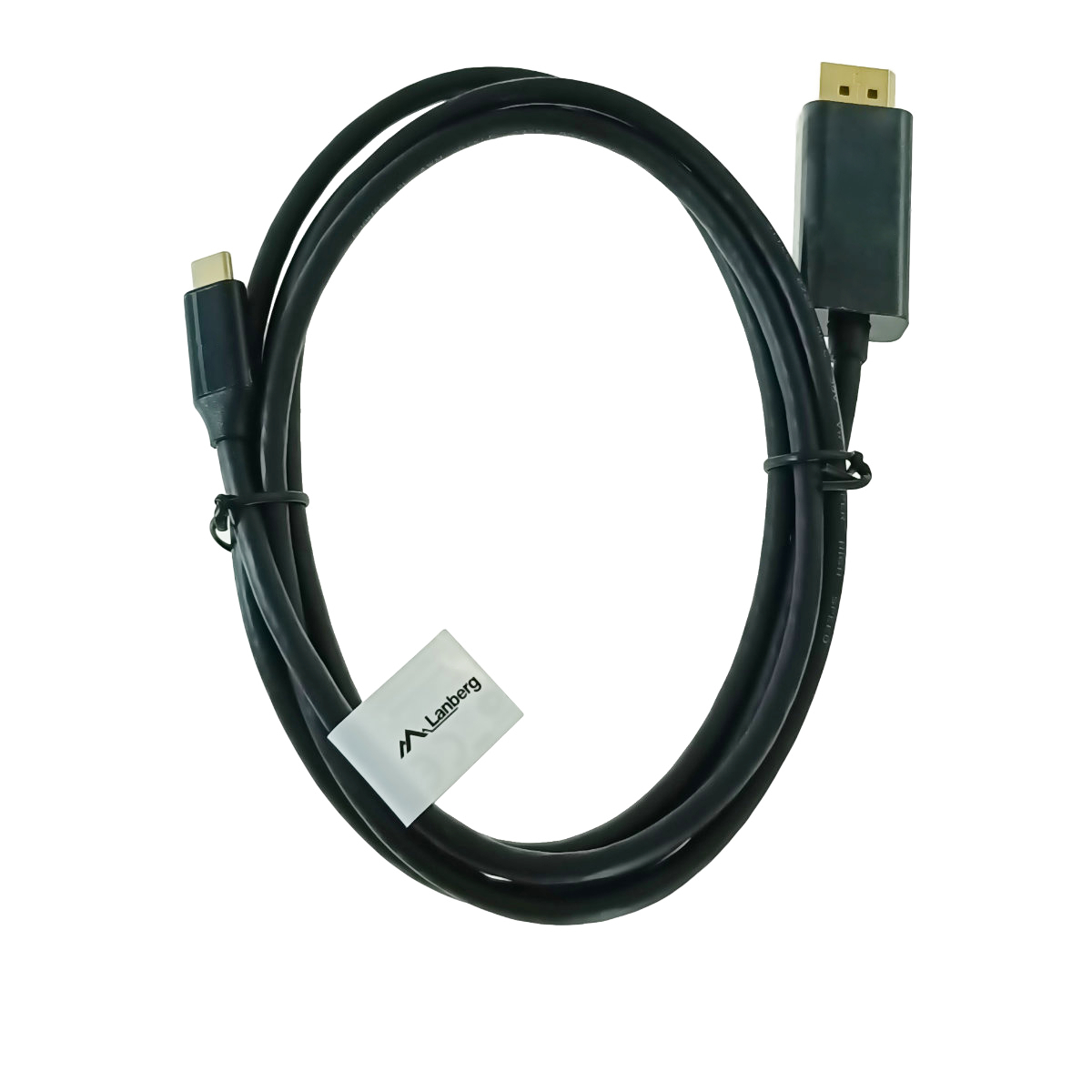 Cablu USB-C la DisplayPort, 1.8m, tata-tata, Lanberg 43681, HDR, DPCP 1.0, 4K-60Hz, negru [1]